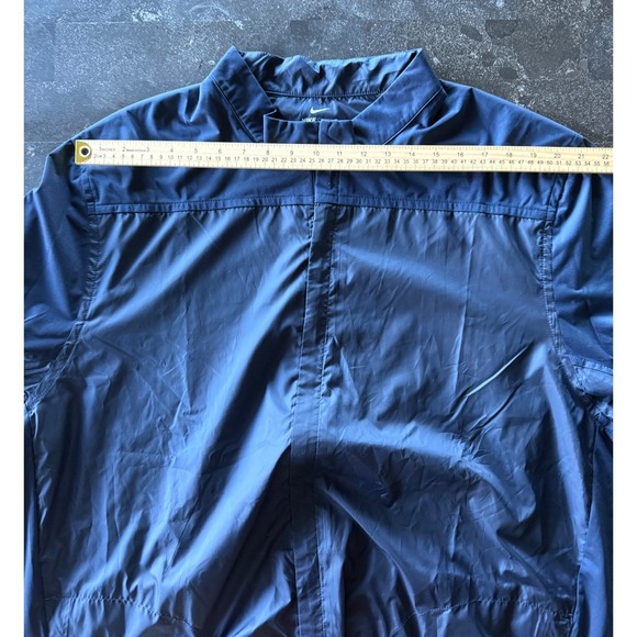 Nike Shield Golf Full Zip Light Jacket Men's 2XL XXL Blue Windbreaker Running - Picture 6 of 11